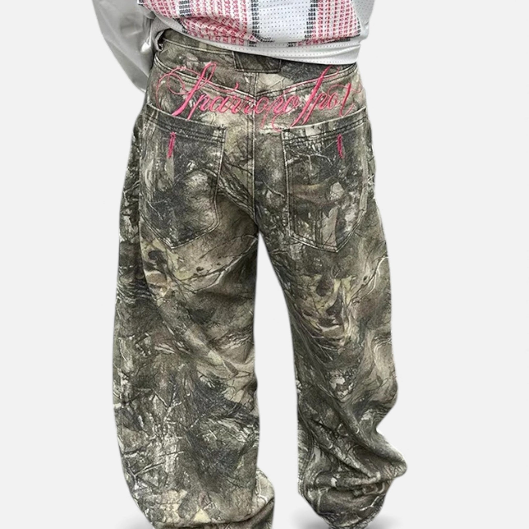 Kozori | Women’s Gothic Baggy Embroidered Jeans