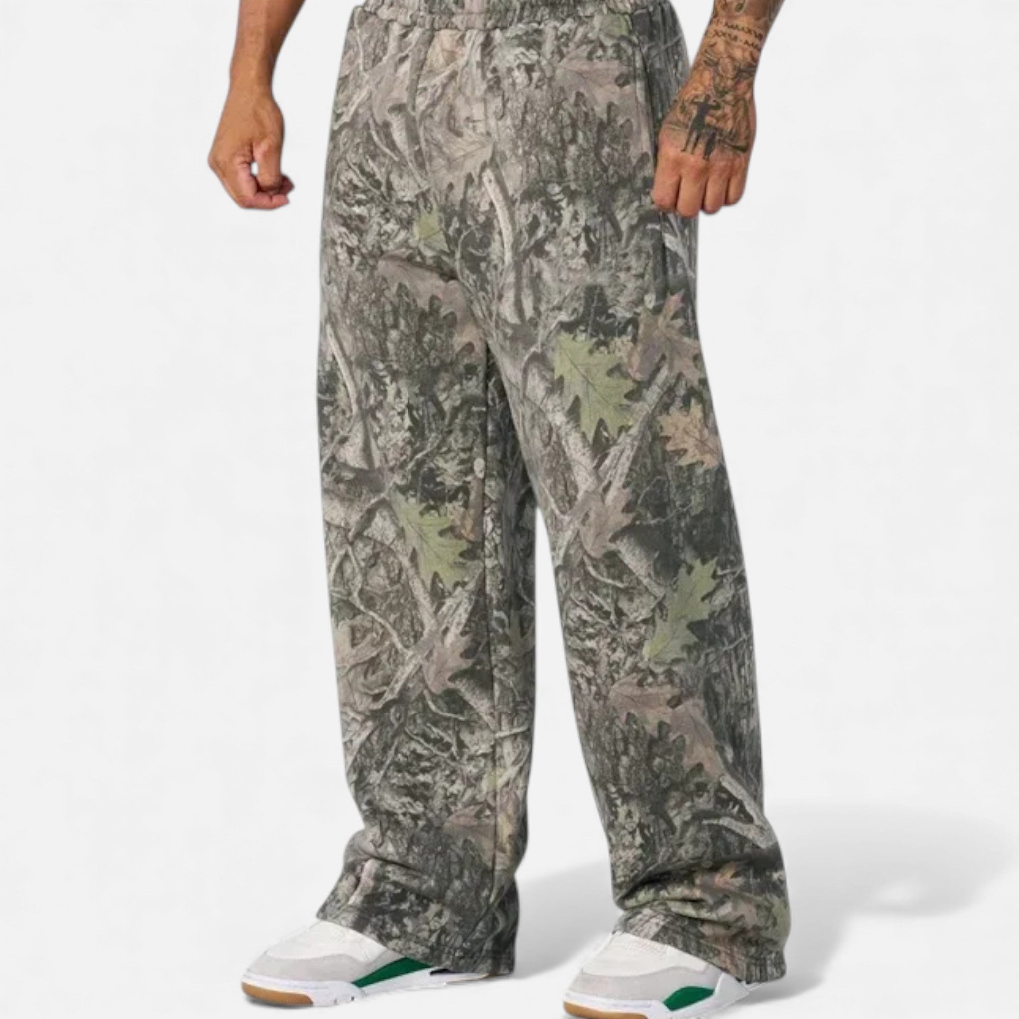 Kozori | Men’s Camouflage Wide-Leg Casual Pants