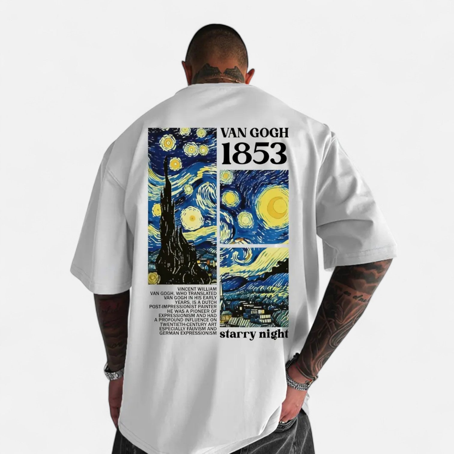 Kozori | Men’s Van Gogh Starry Night Tribute Street Tee