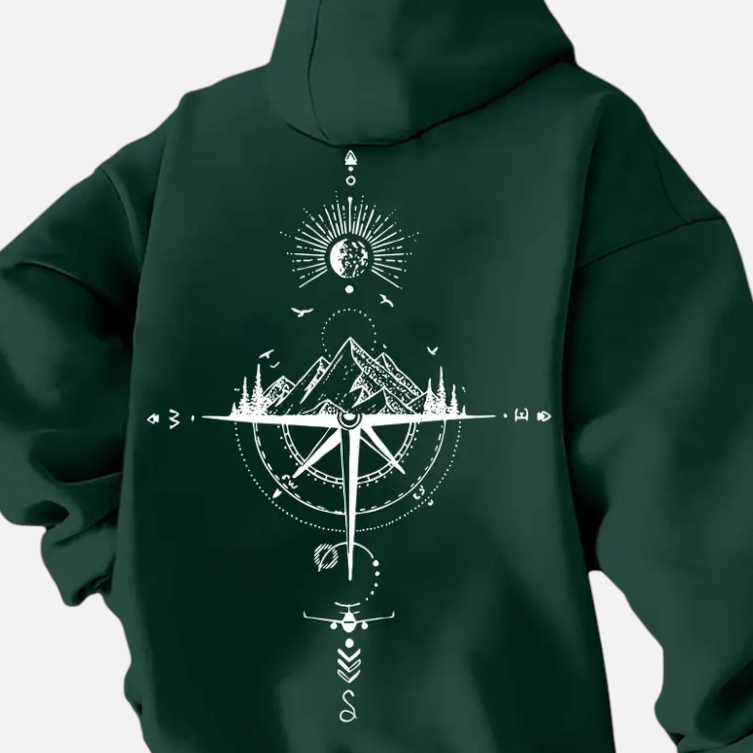 Kozori | Loose Fit Night Sky Pullover Hoodie