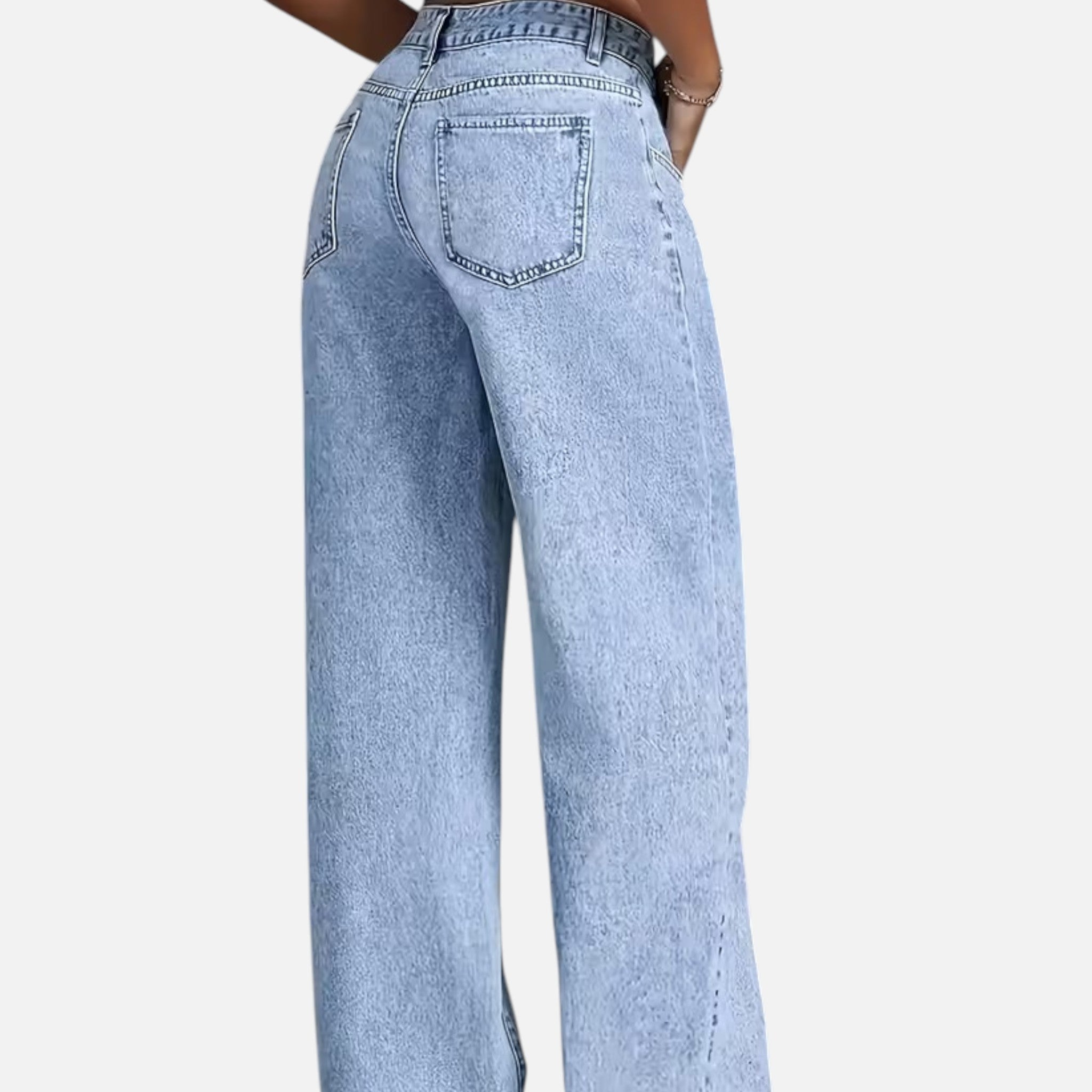 Kozori | Women’s Light Blue Straight-Leg Denim