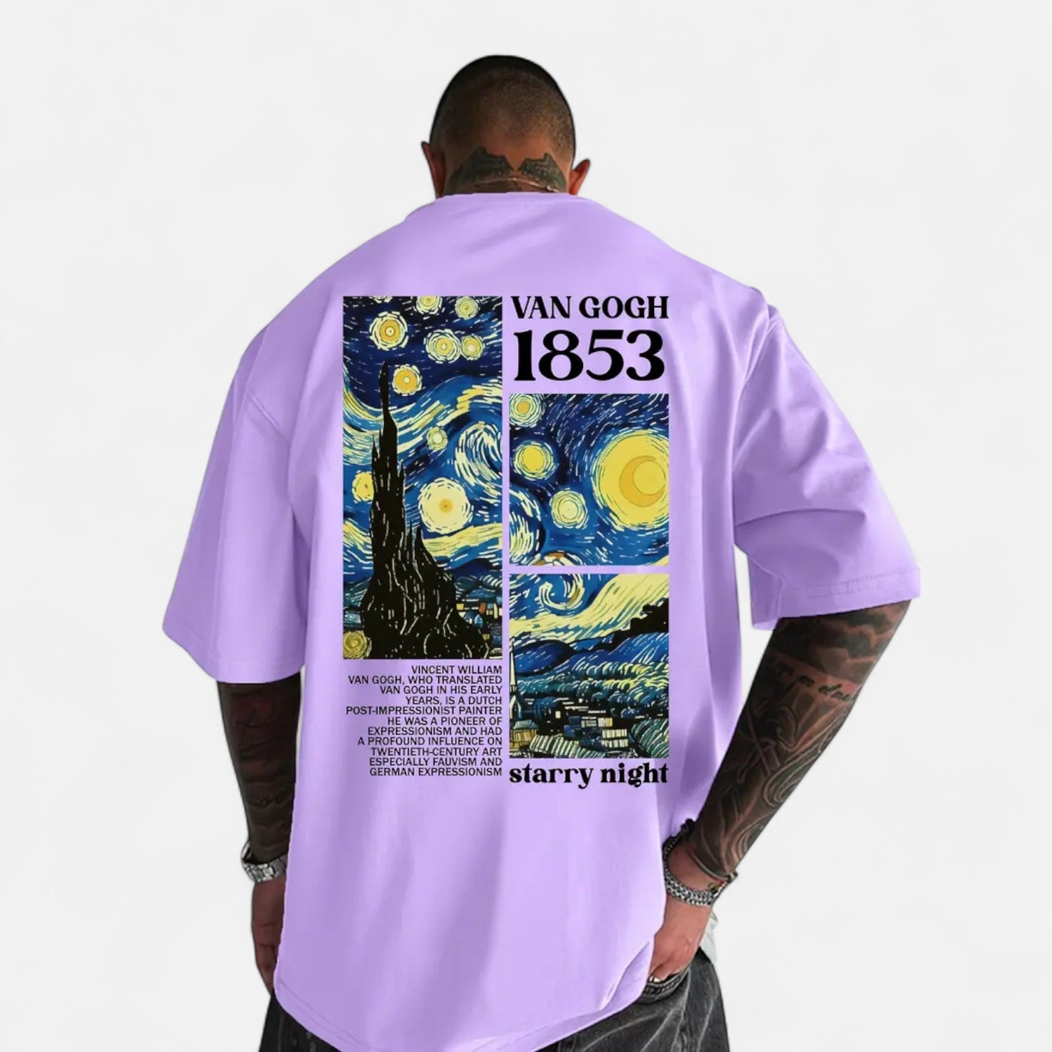 Kozori | Men’s Van Gogh Starry Night Tribute Street Tee
