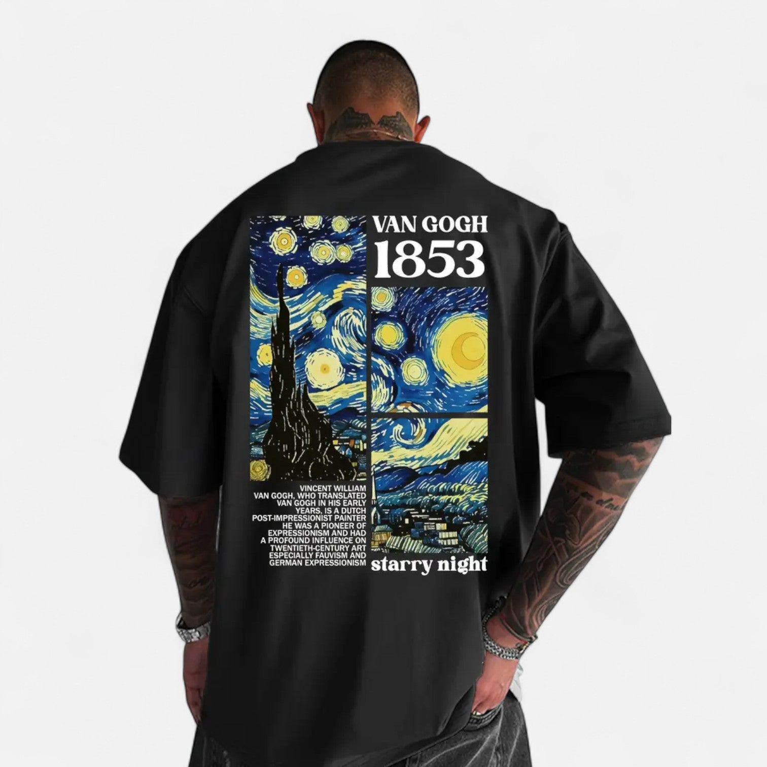 Kozori | Men’s Van Gogh Starry Night Tribute Street Tee