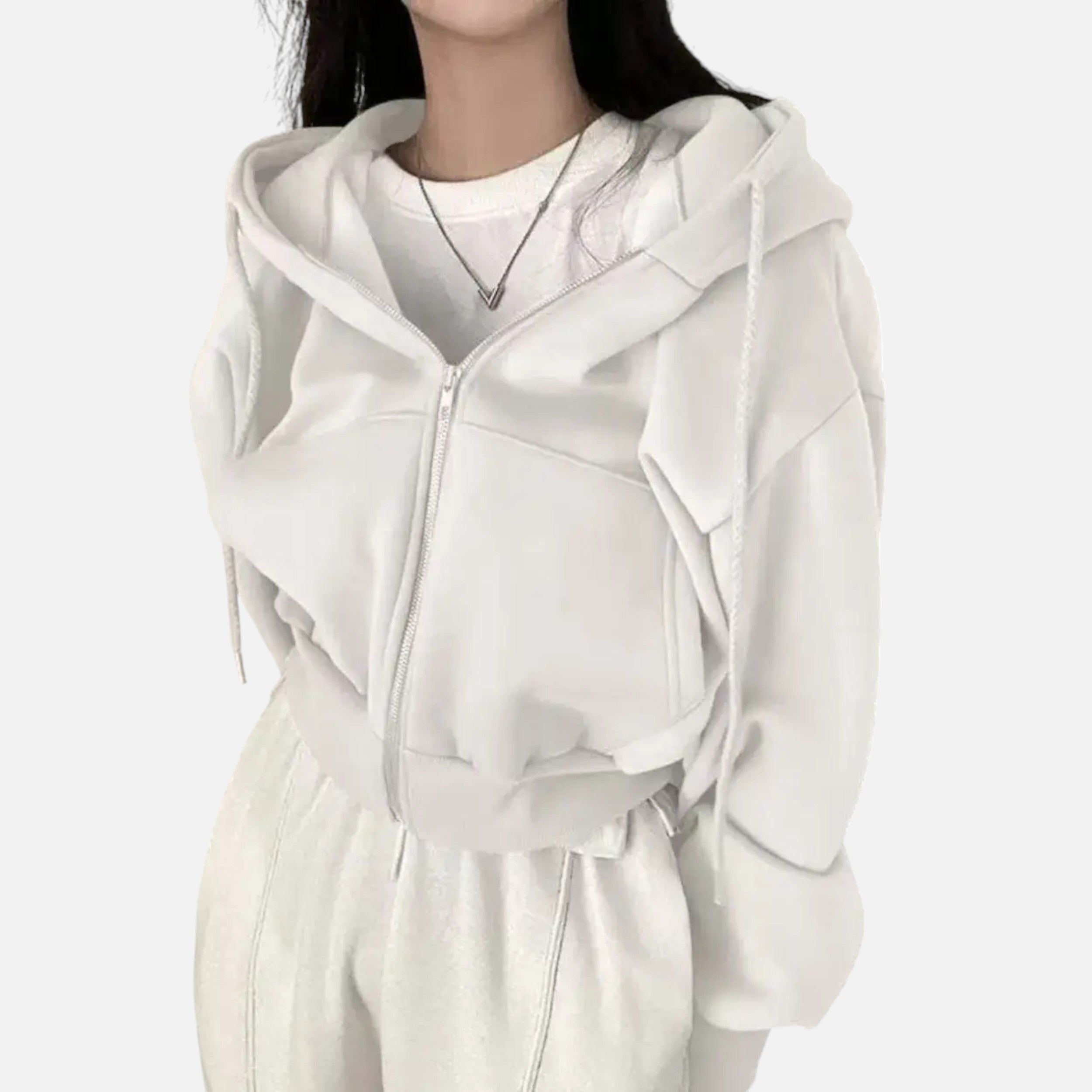 Kozori | Women’s Cropped Hoodie – Heritage Streetwear Layer